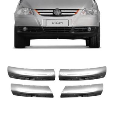 Imagem de Aplique Cromado Grade Dianteira Fox Space Fox 2008 a2010 - Shekparts