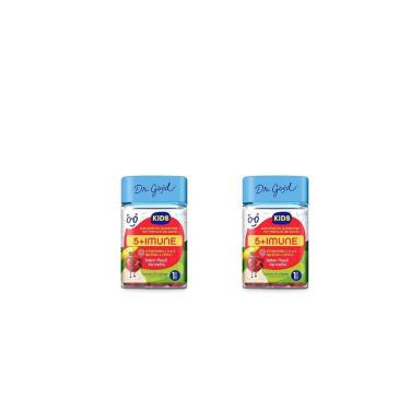 Imagem de Kit 2 Fini 5+Imune Kids Sabor Maça 2x30 Gomas Dr Good-Unissex
