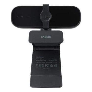 Imagem de Webcam Rapoo C280 2K, com Autofoco, Microfone Profissional com Cancelamento de Ruído, P...