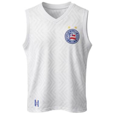 Imagem de Camisa Bahia Esquadrão Regata Branca Símbolo - Masculino Tamanho:GGCor
