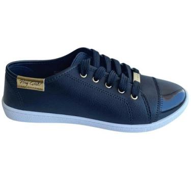 Imagem de Tênis Moleca Casual Feminino Preto Liso 5605.412, Preto, 37