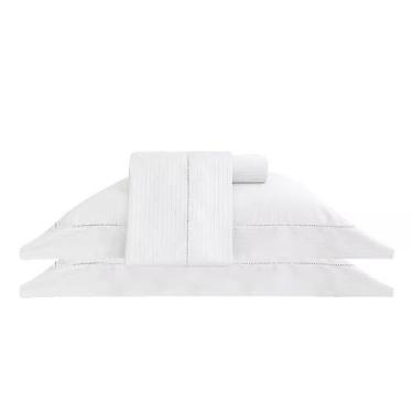 Imagem de Jogo de Cama Queen 300 fios Damask Stripes - Buddemeyer, BRANCO
