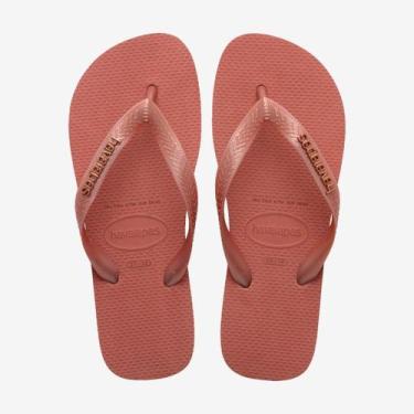Imagem de Chinelo Havaianas Top Logo Metálico Argila, Canyon clay, 39/40
