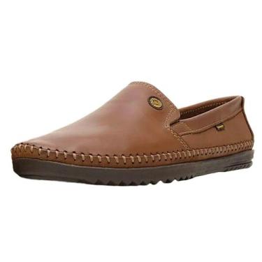 Imagem de Mocassim Masculino Feito a Mão Couro Macio Logan 4 Free Way, Havana, 3