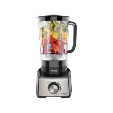 Imagem de Liquidificador philco inox 1200w all black - preto 220v, Preto, 220V