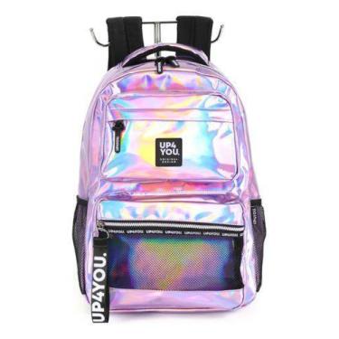 Imagem de Mochila De Costas Porta Notebook Holográfica Original Up4you - Luxcel