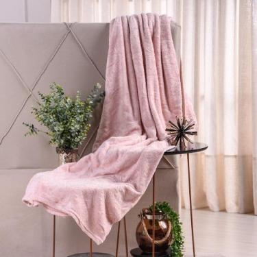 Imagem de Manta Casal Microfibra Flannel Brushed Super Quentinha - Tessi, Peach