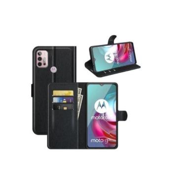 Imagem de Capa Capinha Carteira Motorola Moto G20 G30 Case Flip - Hm, Preto