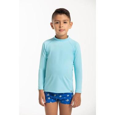 Imagem de Kit Camiseta de Proteção Solar e Sunga Náutico Marinho - Cor De Cacau,