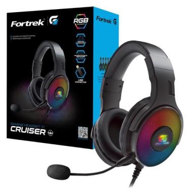 Imagem de Headset Gamer Fortrek Cruiser 7.1 Preto RGB Com Fio 5277 - Frotrek