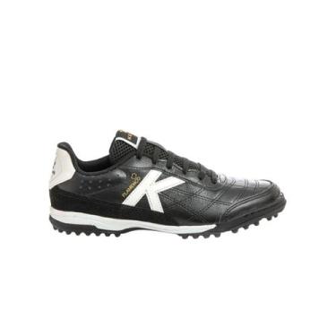 Imagem de  Chuteira Society Kelme Flamenco Tf Grama Profissional Couro, Preto, 3