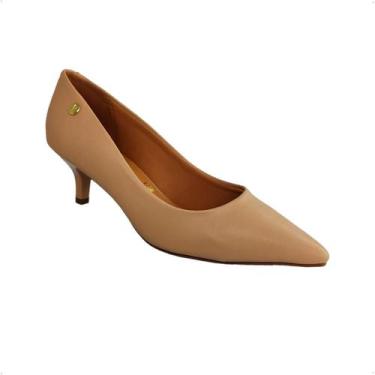 Imagem de Sapato Scarpin Vizzano Bico fino Feminino salto 1122.828, 36, Bege