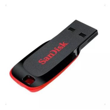 Imagem de Pendrive Sandisk Cruzer Blade 16gb 2.0 Preto E Vermelho, Preto Com Ver