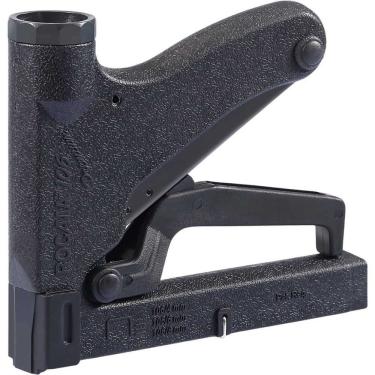 Imagem de Grampeador Manual 106 Premium para Decorações Artesanato Tapeçaria em Abs Preto Rocama