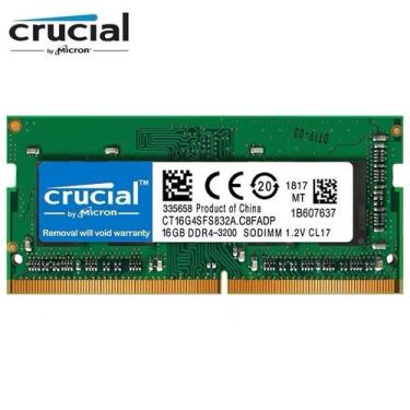 Imagem de Memória para Notebook 16GB DDR4 3200MHZ Crucial CT16G4SFRA32A