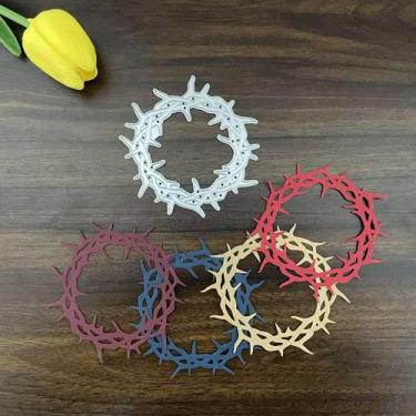 Imagem de Matrizes de corte FNASKLEI em metal com guirlandas, folhas e flores 3D