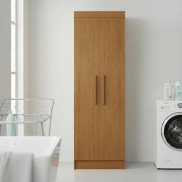 Imagem de Multiuso Lirio para Lavanderia MDF 2 Portas e 4 Prateleiras Moderna Mo