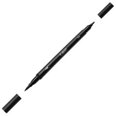 Imagem de Caneta hidrográfica Dual Tip Intensity Preta - Bic