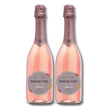 Imagem de Espumante Moscatel Rosé Dolce Vita Kit c/2