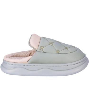 Imagem de Pantufa Feminina com Bordado Zariff 803333 Verde, 35/36