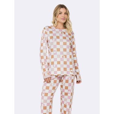 Imagem de Pijama Feminino Manga Longa Sweet Heritage - Veggi, Branco, M, Feminin