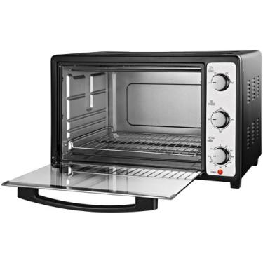 Imagem de Forno Elétrico Mondial 52L Grand Family II - FR-52, Preto e Inox, 110V