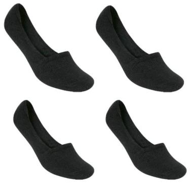 Imagem de Kit 4 Pares Meia Sapatilha Invisível Masculina Selene 8760, 39-42, Pre