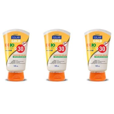 Imagem de Kit 3un Protetor Solar C/ Repelente FPS 30 Toque Seco Proteção Diária 