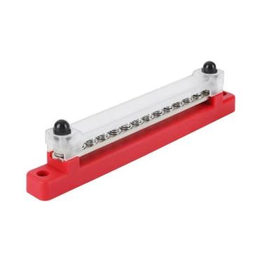 Imagem de Bloco De Distribuição De Energia Elétrica 12V 1/4 Polegada M6 150A Par