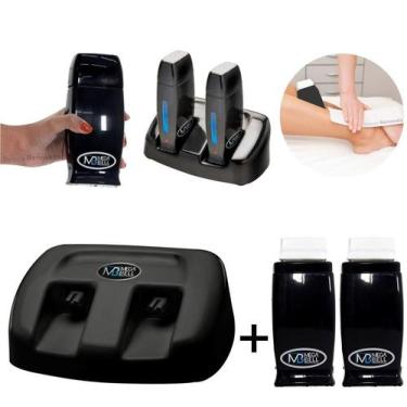 Imagem de Termocera Mega Bell Base Dupla + 2 Aquecedores Rollo, Preto, Bivolt - 