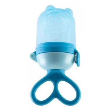 Imagem de Chupeta alimentadora p/ bebê porta frutinha azul - buba