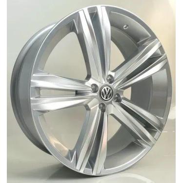 Imagem de Kit 4 Rodas Aro 17x7 4x100 Tiguan Hiper Gloss Krmai S18
