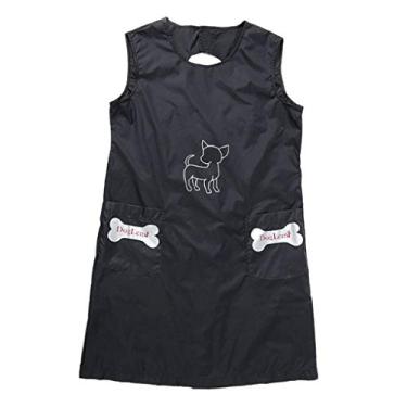 Imagem de F Fityle Avental de nylon para cuidados com animais de estimação com bolso, respirável, antiestática, para tosadores de cães, gatos e gatos à prova d'água – G