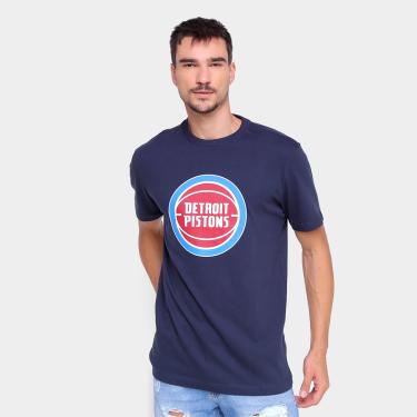 Imagem de Camiseta NBA Detroit Pistons New Era Logo Masculina-Masculino