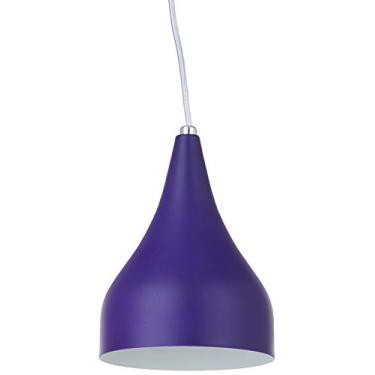 Imagem de Pendente Funil Pequeno Redondo 1 Lâmpada Pantoja & Carmona, 60w 220v Roxo