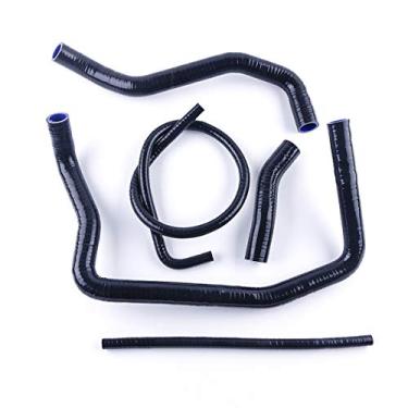 Imagem de LUXERAD Kit de mangueira de arrefecimento de silicone com desempenho de 3 camadas para SUZUKI GSX1300R HAYABUSA 99-07 (preto)