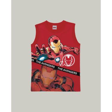 Imagem de Camiseta Regata Infantil Vingadores 4 ao 8 Malwee Ref. 83161