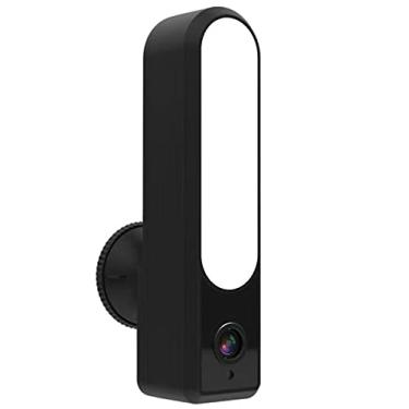 Imagem de Câmera com holofote 1080P Câmera de segurança externa com luzes de jardim Detecção de movimento Cor Night Vision 2-way Áudio à prova d'água, suporte para armazenamento TF e serviços em nuvem