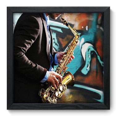 Imagem de Quadro Decorativo - Sax - 33cm x 33cm - 038
