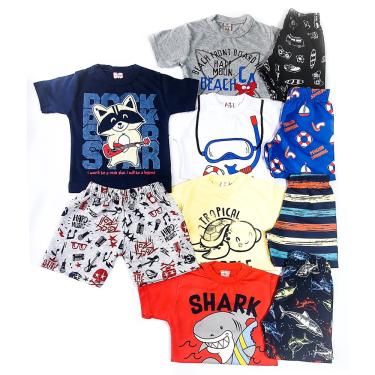 Imagem de Roupas Infantil De Menino Kit 6 Conjuntos Masculino Sortido (Clone B2W)