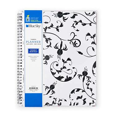 Imagem de Blue Sky Agenda semanal e mensal 2019, capa flexível, encadernação de arame duplo, 21,5 x 28 cm, analeis