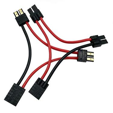 Imagem de FLY RC 2Packs RC Lipo Battery Serial Series Connector Adapter Wire Connection for Traxxas Serial Series Dual Batteries in 1/16 Models,Replacement of 3063
