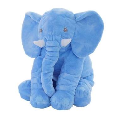 Imagem de Almofada Buba Elefante Pelúcia Gigante Azul