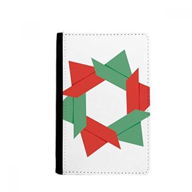Imagem de Porta-passaporte abstrato flor de natal origami padrão notecase burse carteira capa porta-cartão, Multicolor