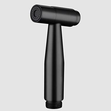 Imagem de LIDON Cabeça de pulverizador de bidê preto conjunto de bidê de mão spray de banheiro pulverizador de aço inoxidável preto cabeça de chuveiro de banheiro limpeza de banheiro