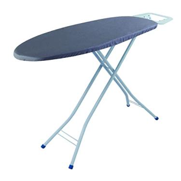 Imagem de Metaltec Tábua De Passar Roupa 4001 em Aço e Madeira MDF Resistente Com Suporte Para Ferro - Capa Forro 100% Algodão Térmico