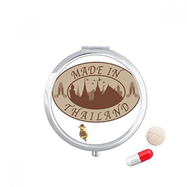 Imagem de Tailândia feito na Tailândia próspera vilarejo caixa de armazenamento de remédios dispensador de remédios