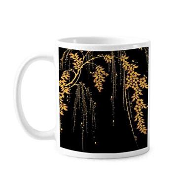 Imagem de PaintingJ caneca apanese flor amarela cerâmica café porcelana caneca louça
