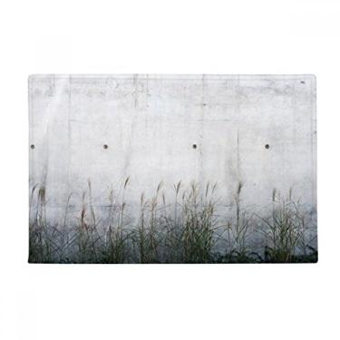 Imagem de DIYthinker Placa de metal preta branca padrão de literatura, tapete de chão antiderrapante, tapete de porta de banheiro