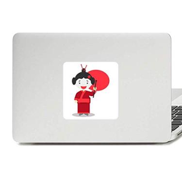 Imagem de Adesivo branco vermelho Japão desenho animado decalque vinil paster laptop decoração PC